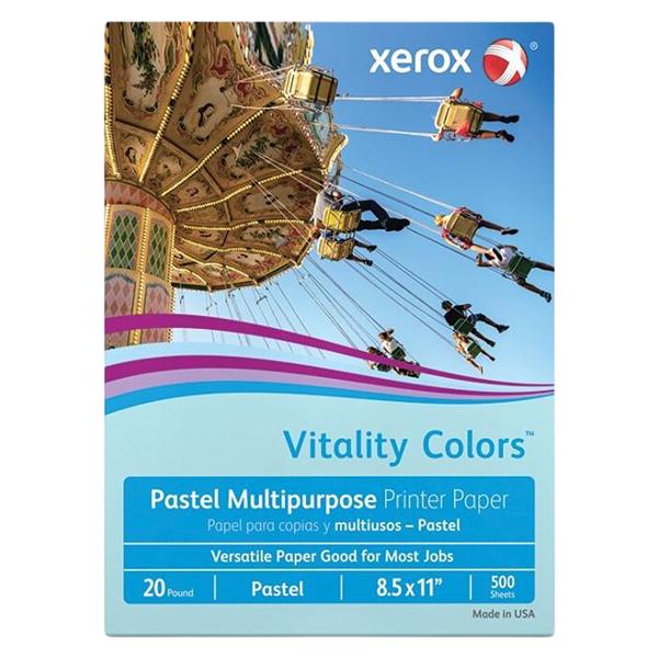 Blue Xerox Color Paper 8.5 in x 11 in 20 Lb Blue 500/Pk