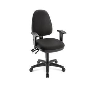 WorkPro Patriot Multifunction Fabric Task Chair Black/Black 1/PK