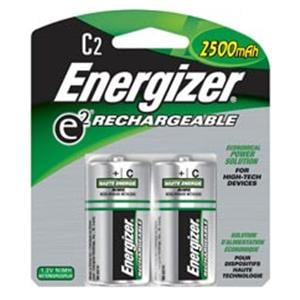 Energizer Rechargeable NiMH C Batteries 2/Pack 2/Pk