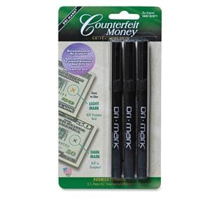 Dri-Mark Counterfeit Detector Pens 3/Pack 3/Pk