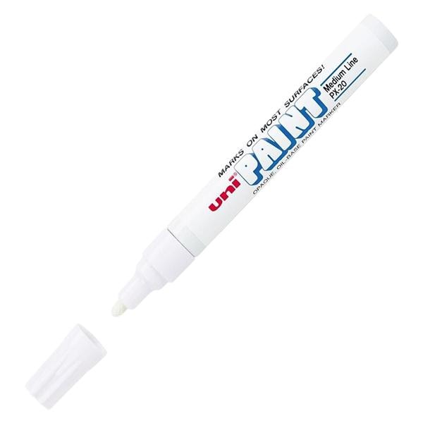 Sanford Uni-Paint Markers Medium Point White 12/Pack 12/Pk