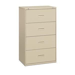 Basyx 30 in-Wide Lat File 4 Drawers Putty 1/PK