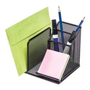 Office Depot Brand Metro Mesh Desk Organizer Black 1/PK