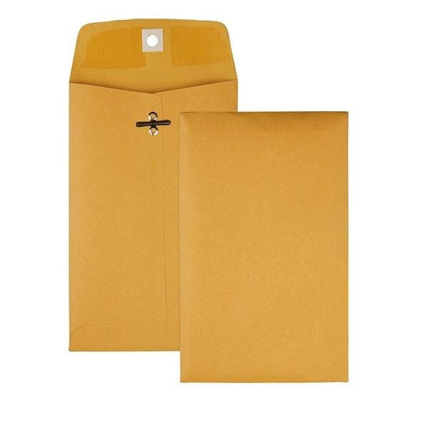 Quality Park Clasp Envelopes #35 5 in x 7 1/2 in Brown 100/Box 100/Bx