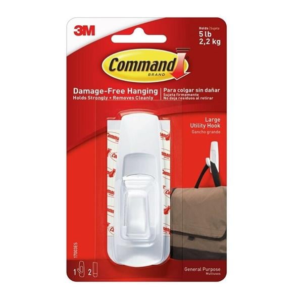 3M Command Utility Hooks Large White 1/PK