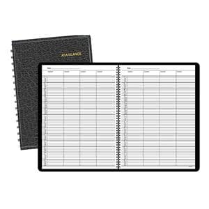 At-A-Glance 4-Person Group Undated Daily Appointment Book Black 1/PK