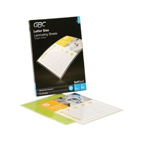 GBC SelfSeal Laminating Sheets 9 in x 12 in 50/Pack 50/Pk