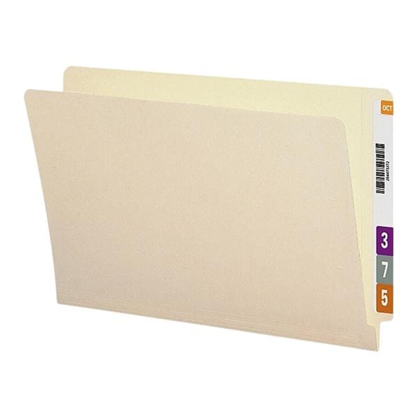 Manila Reinforced End-Tab Folder Straight Cut Legal Size 100/Pack 100/Bx