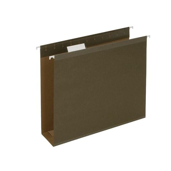 Xtra-Cap Hanging Folder 3 in Expansion Letter Size Green 25/Pack 25/Bx