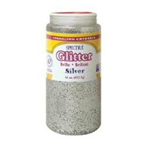 Pacon Glitter Shaker-Top Can Silver 1LB 1/PK