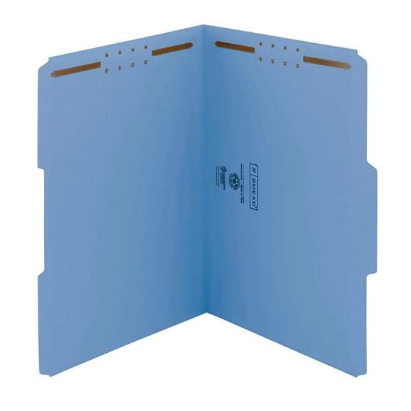 Reinforced Tab Folder Letter Size 1/3 Cut Blue 50/Pack 50/Bx