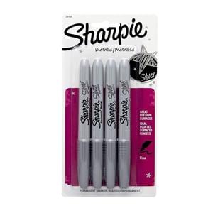 Sharpie Metallic Markers Silver 4/Pack 4/Pk