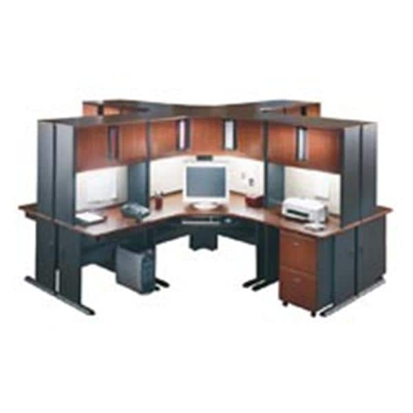 Office Advantage Corner Desk Cherry Slate Ea Ea Henry Schein