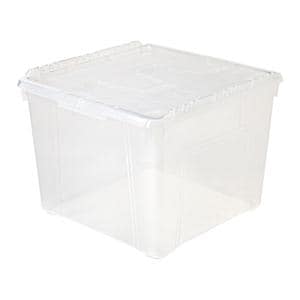 Office Depot Brand Wing Lid Storage Box 60 qt. Clear Ea