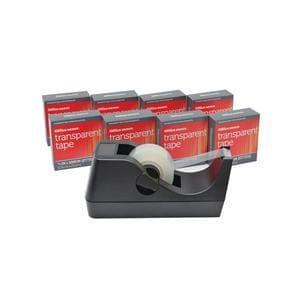 Office Depot Brand Tape Dispenser With Refill Rolls Black Ea