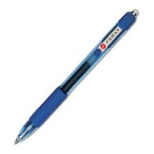 Foray Retracting Gel Pens Extra Fine Point 0.5 mm Blue 12/Pack 12/Pk