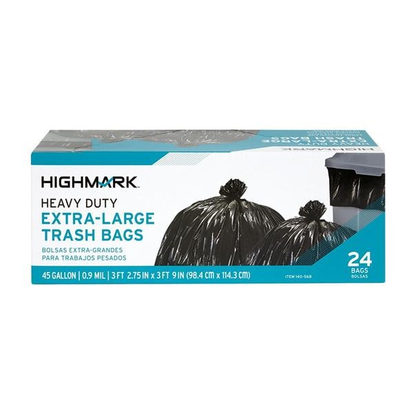 Highmark Trash Bags 45 Gallons 24/Pk