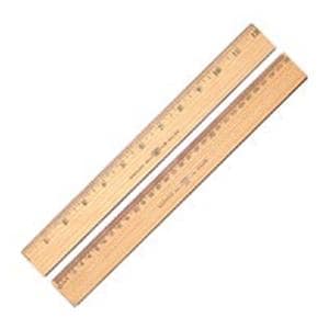 Westcott 2-Sided Metric Ruler 1/16"/1 mm Increments Ea