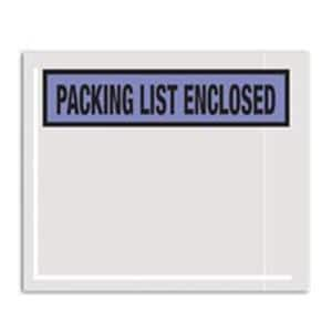 Packing List Enclosed" Envelope 4.5" x 5.5" Blue 1000/Pack 1000/Pk