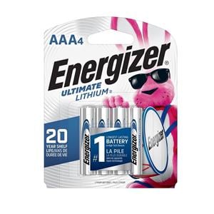 Energizer Photo Ultimate Lithium AAA Batteries 4/Pack 4/Pk