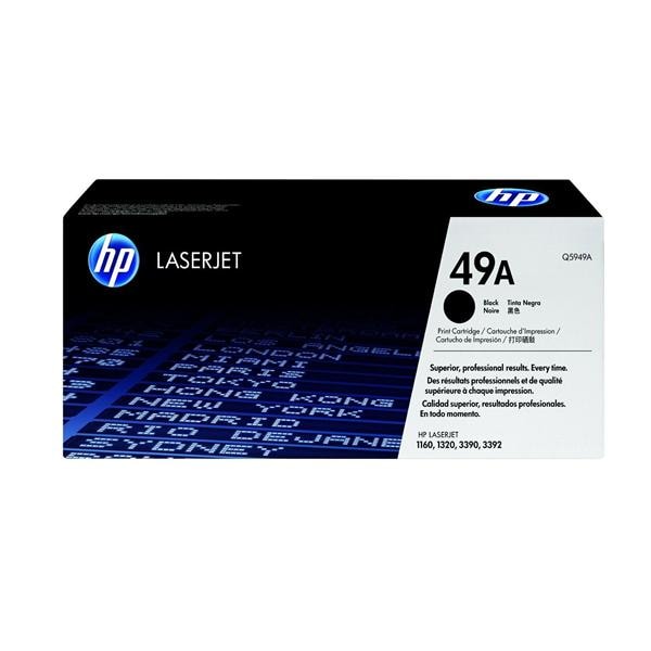 HP 49A Black Original Toner Cartridge (Q5949A) Ea