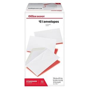 All-Purpose Envelopes #6 3/4 3 5/8 in x 6 1/2 in White 500/Bx