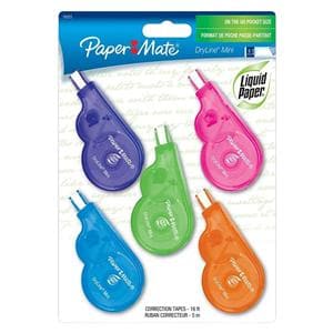 Liquid Paper DryLine Correction Tape 196 in Asst 5/Pack 5/Pk