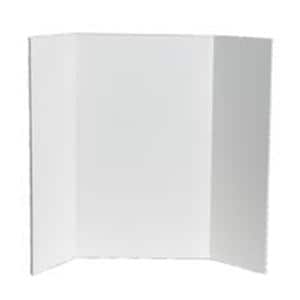 Vanishing Grid Presentation 3-Fold Foam Board 22 in x 28 in White Ea