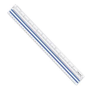 Office Depot Brand Magnifying Ruler 15" Clear Ea