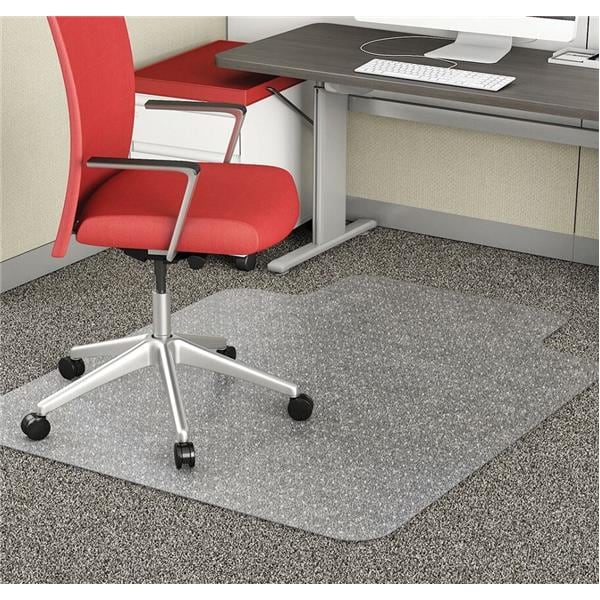 Advantage Chair Mat Standard Lip Commercial Grade Carpets Clear Ea