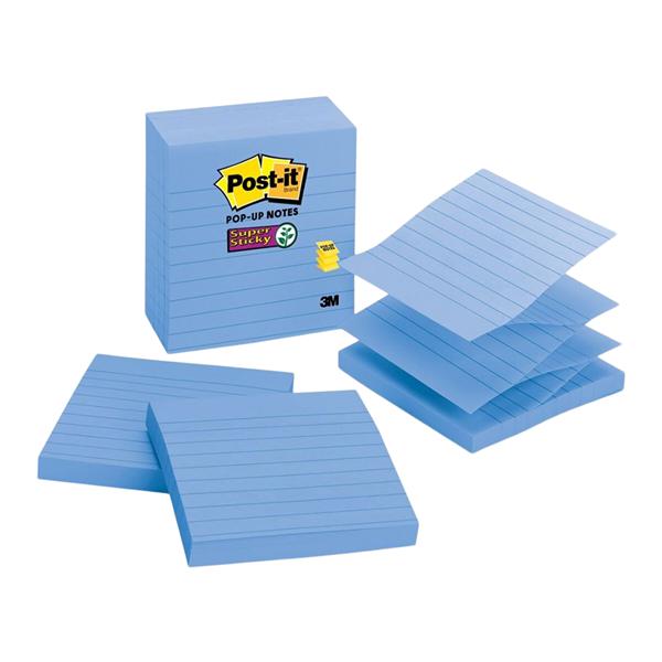 Post it Super Sticky Pop Up Notes 4 in x 4 in 5 Pads 90 SheetsPad