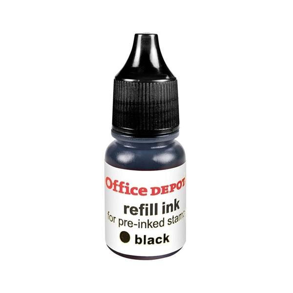 Office Depot Brand Pre-Ink Refill Ink Black 2/Pack 2/Pk