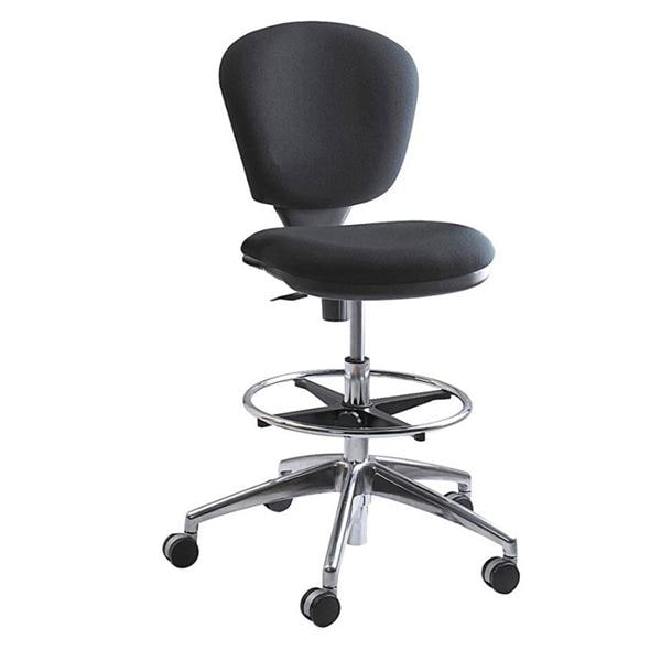 Safco Metro Extended Height Chair Chrome/Black Ea