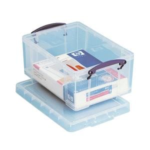 Plastic Storage Box 9 Liter (2.4 Gallon) Clear Ea