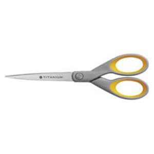 Westcott Titanium Bonded Scissors 7" Pointed Gray/Yellow Ea