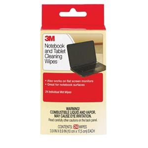 3M Notebook Screen Cleaning Wipes 24/Pack 24/Pk