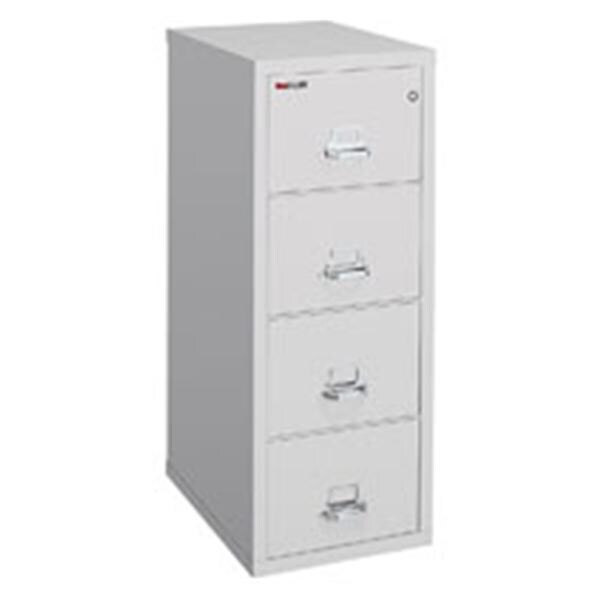 Fireking 25 Vertical File 4 Drawer Legal Size Platinum White Ea