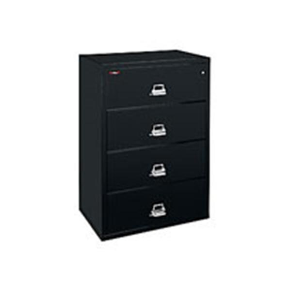 Fireking Ul 1 Hour Lateral File 4 Drawers Black Ea