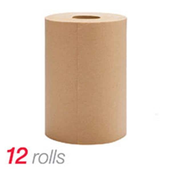 Highmark Hardwound Roll Towels Natural 8 in x 350 ft 12/Pk