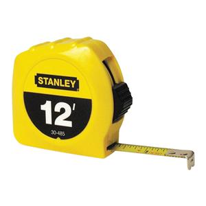 Stanley Bostitch Thumb Latch Lock Measuring Tape 12' Ea