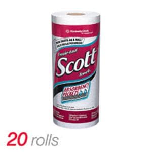 Scott 1-Ply Paper Towels 128/Roll 20/Case 20/Pk