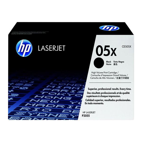 HP 05X High-Yield Black Original Toner Cartridge (CE505X) Ea