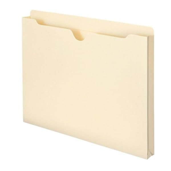 Top-Tab File Jackets 1 in Expansion Letter Size Manila 50/Box 50/Bx