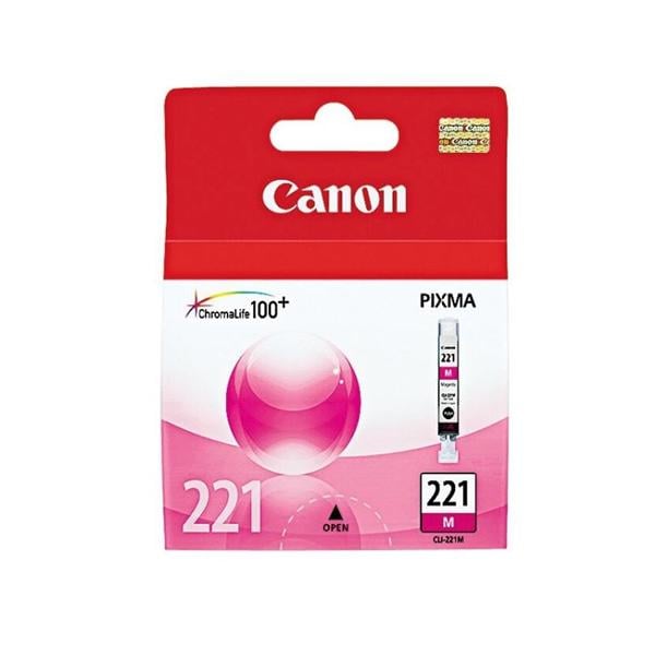 Canon CLI-221M ChromaLife 100+ Magenta Ink Tank (2948B001) Ea