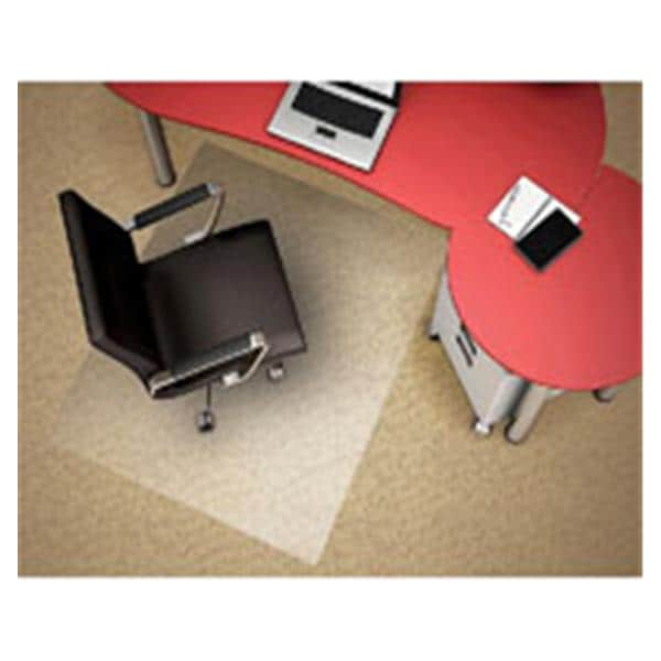 Deflect-O Clear Polycarbonate Chair Mat For Carpets 46 in x 60 in Ea