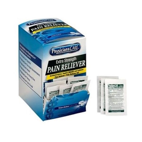 PhysiciansCare Acetaminophen Pain Relievr 2 Tablets/Packet 50/Box 50/Bx
