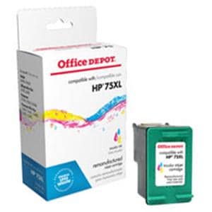 OD75XL (HP 75) Remanufactured Tricolor Ink Cartridge Ea