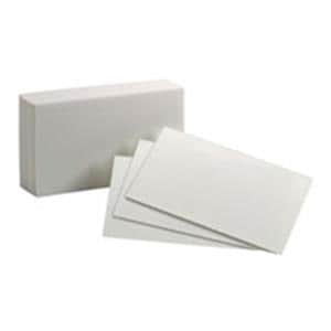 Oxford Index Cards Blank 3 in x 5 in White 100/Pack 100/Pk