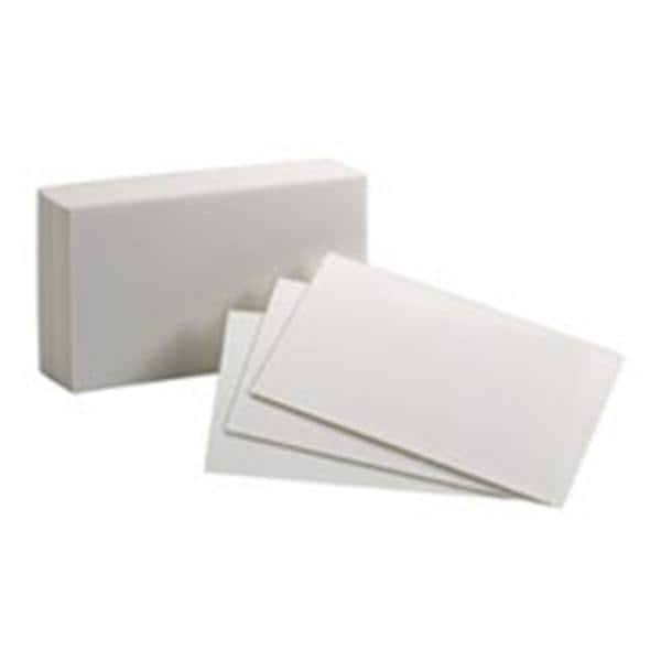 Oxford Index Cards Blank 3 in x 5 in White 100/Pack 100/Pk
