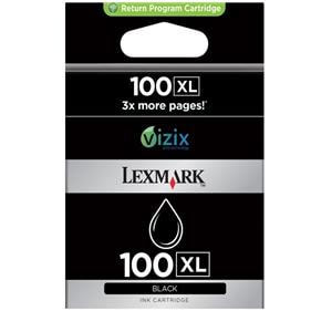 Lexmark 100XL High-Yield Black Ink Tanks Model 14N0683 2/Pack 2/Pk